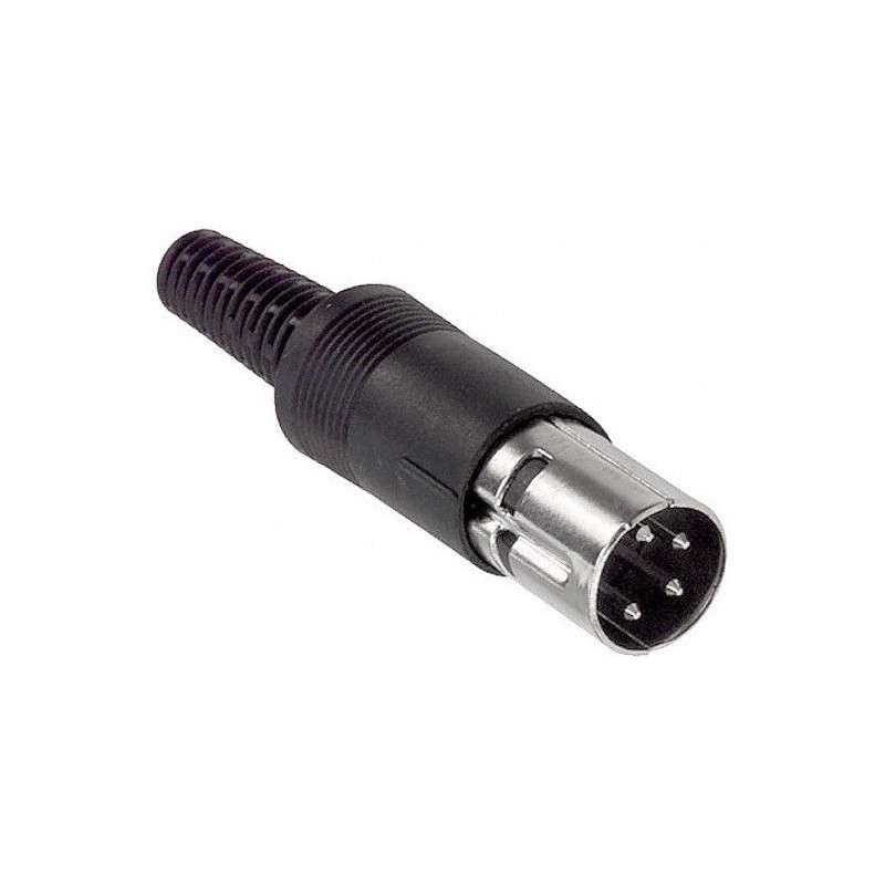 4-pin DIN plug  plastic male