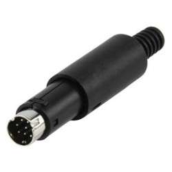 Plug mini DIN 8-pin male for cable