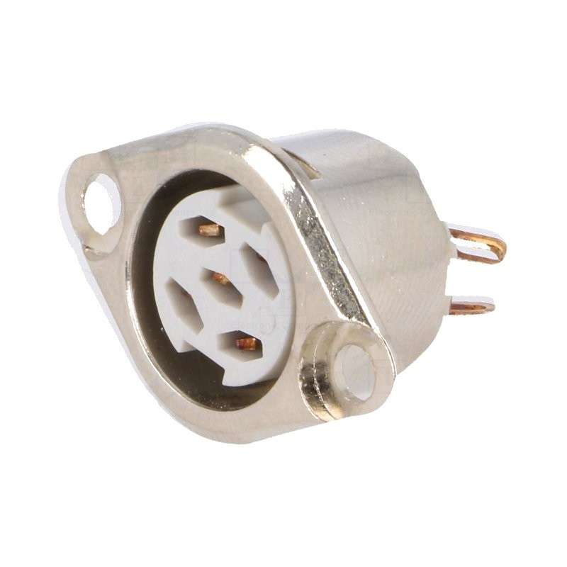 5 pin DIN female panel plug