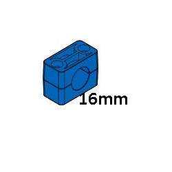 Pieffeci C3-016-PP Abraçadeira DIN 3015-1 Ø16mm