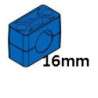 Pieffeci C3-016-PP Abrazadera DIN 3015-1 Ø16mm