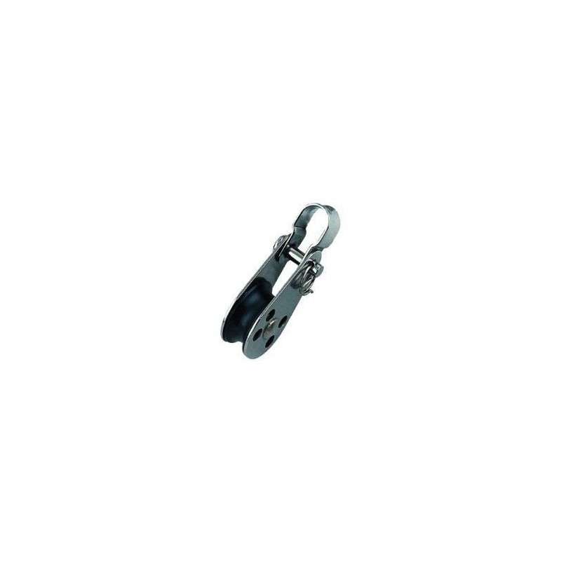 Pulley up to 6 mm - Stainless, Plastic, Shackle