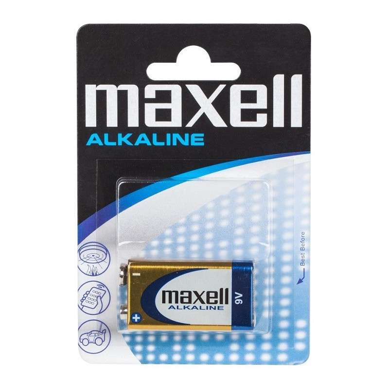 alkaline-battery-9V 6LR61 - Maxell Alkaline