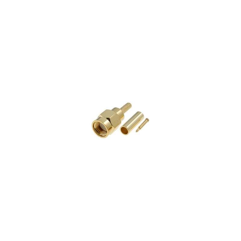 SMA male - crimping - for RG174 / 316 cable
