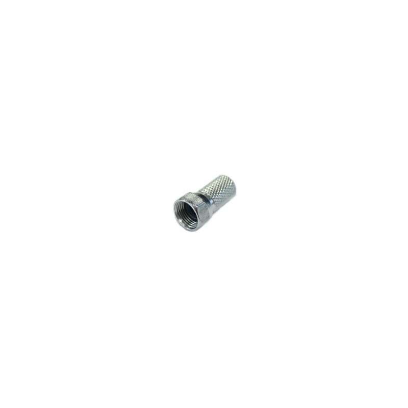 Plug F screwing for cable RG6 Ø6.4mm