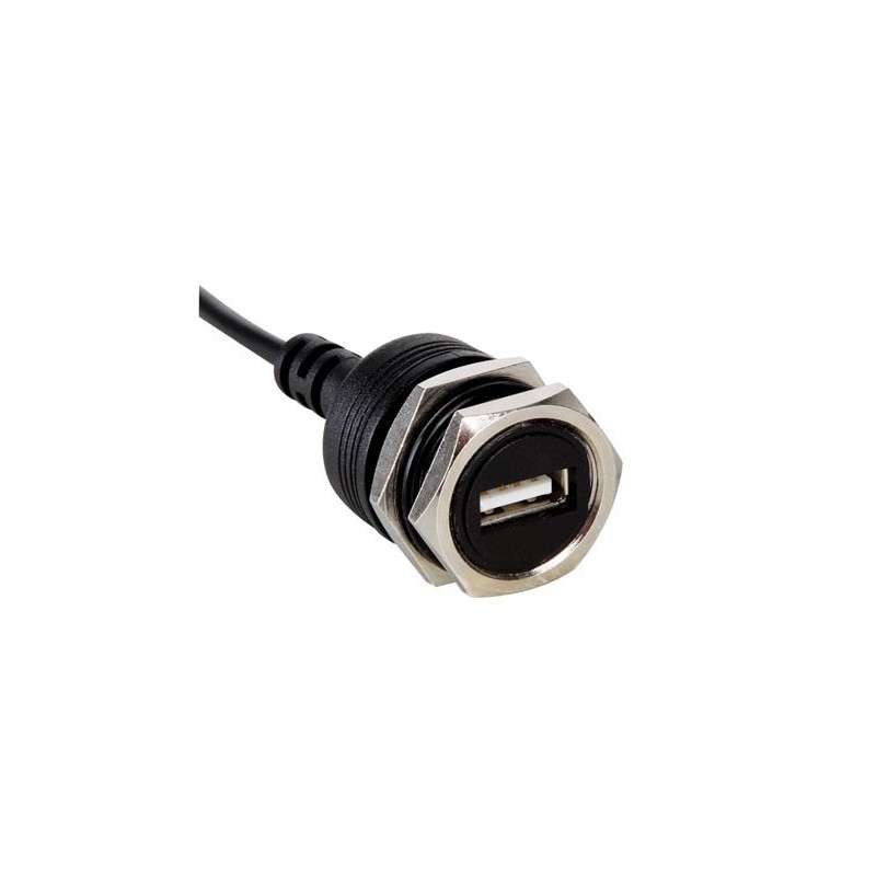 FLUSH MOUNT USB CAR CHARGER with Cable 30cm (5V / 1A)