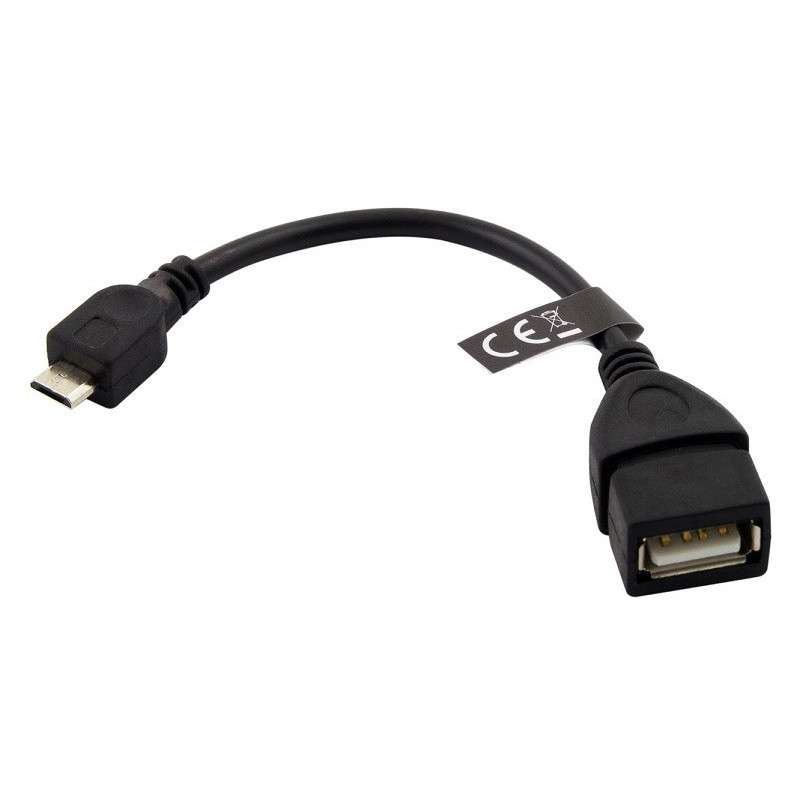 USB A Female Adapter - micro USB B Male