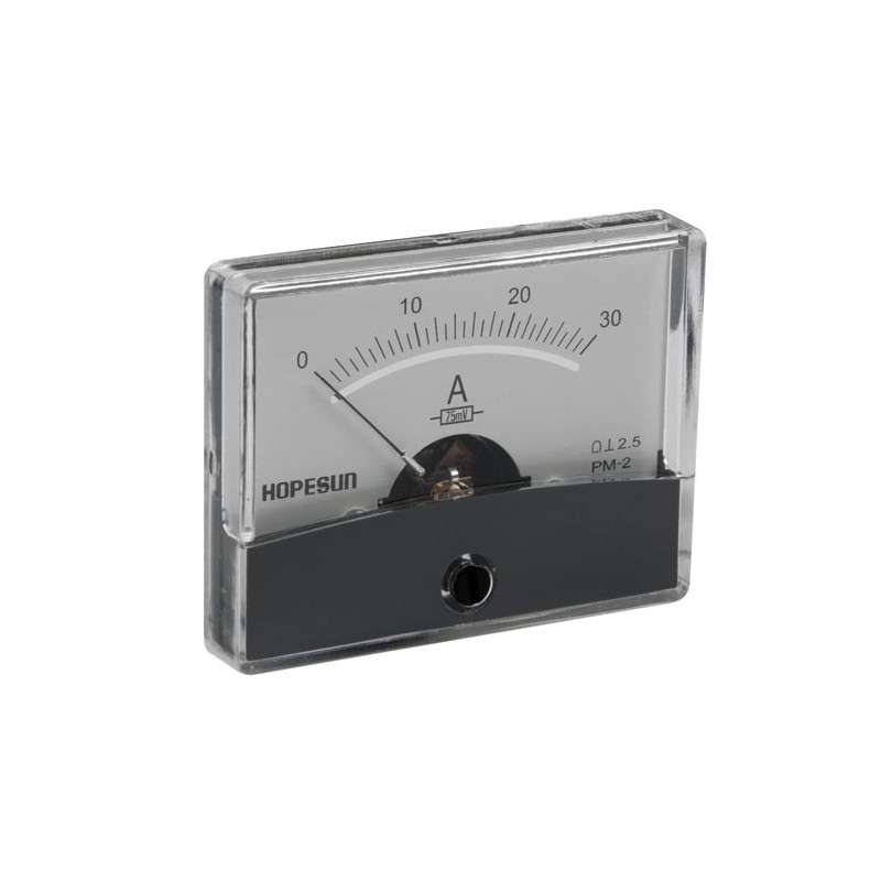 Amperimetro Panel analógico 30A  +shunt 