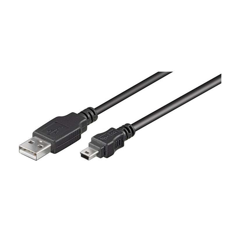 Cabo USB 2.0 A - mini-USB B 5 pinos 3m