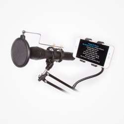 Tabletop Stand for Microphone and Mobile Phone with Acoustic Filter - HQPOWER 10