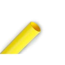 Manga termoretractil  1m 2 : 1 Ø 6.4  - 3.2mm Amarelo