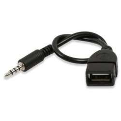 Female USB A Cable - 3.5mm Jack 4P Male (20cm)
