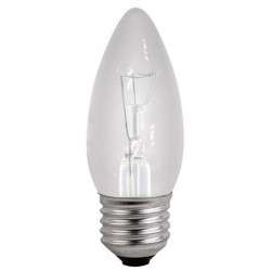 Lámpara Incandescente Lisa E27 60W - Tipo vela