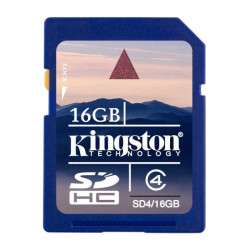 Tarjeta de memoria Kingston SDHC SD4 / 16GB