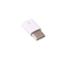 Adaptador USB-C macho - micro-USB fêmea - branco