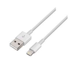 Cable USB2.0 A Male - Lightning iPhone Male (1 meter) White
