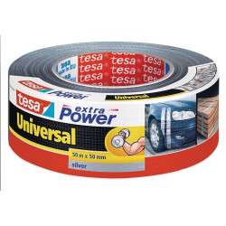 Cinta adhesiva universal Tesa Extra Power® (tela multiusos negra 50 mm x 50 m)