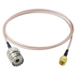 Adaptador SMA macho - PL femea - 0,15m