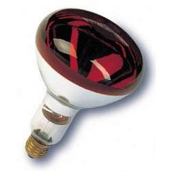 Lâmpada de infravermelhos vermelha para aquecimento E27 230V 150W