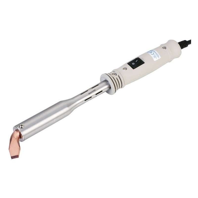 230V 200W soldering iron with curved chisel tip Ø14mm