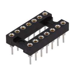 14 pinos - 7.62mm - Soporte para circuitos integrados maquinado