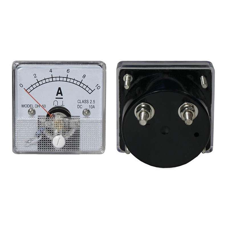 10A DC Analog Panel Ammeter (51x51mm)