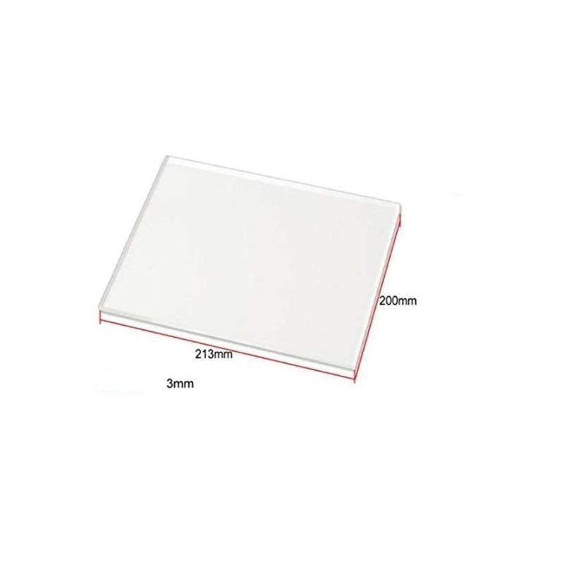 TEMPERED GLASS FOR REPRAP MK2 HOT BED 213X200X3MM