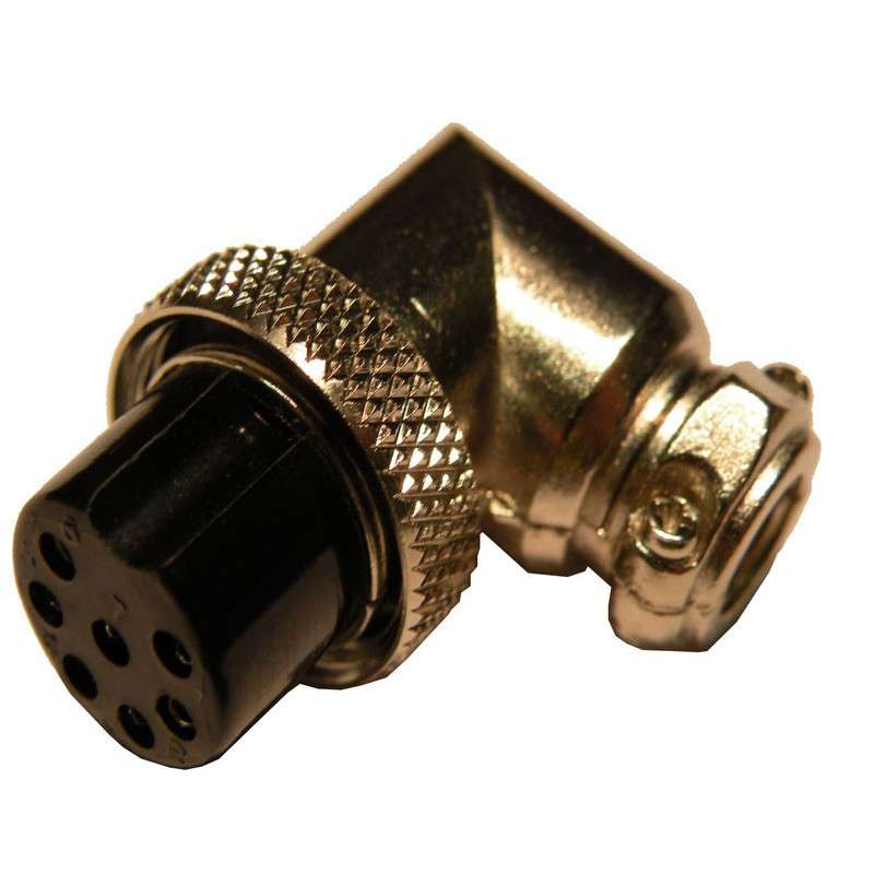Female microphone plug 7-pin 90º cable