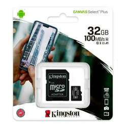 Cartao Memoria 32GB MicroSD SDCS2 100 MB/s (Clase 10)- Kingston Technology Canvas Select