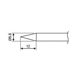 Replacement Tip (Ø5.8mm) for Soldering Iron model 388554 - VELLEMAN