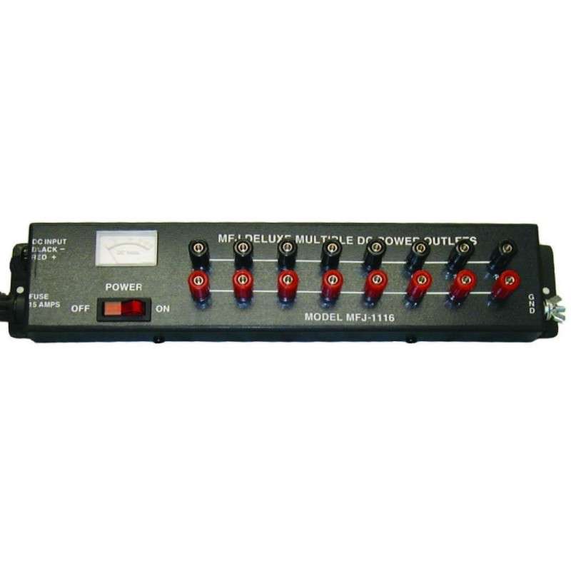 MFJ-1116 REGUA DE 8 CONECÇÕES DC medidor / interruptor / fusível
