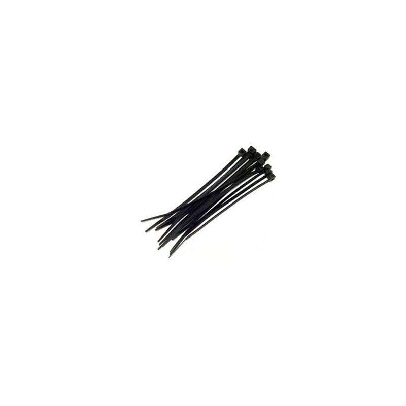 Self-locking nylon cable tie  black 200 x 3,6 mm  (100pçs)