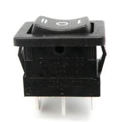 Black unipolar rocker switch button (ON) -OFF- (ON) (I / 0 / II) SP3T 250V 10A