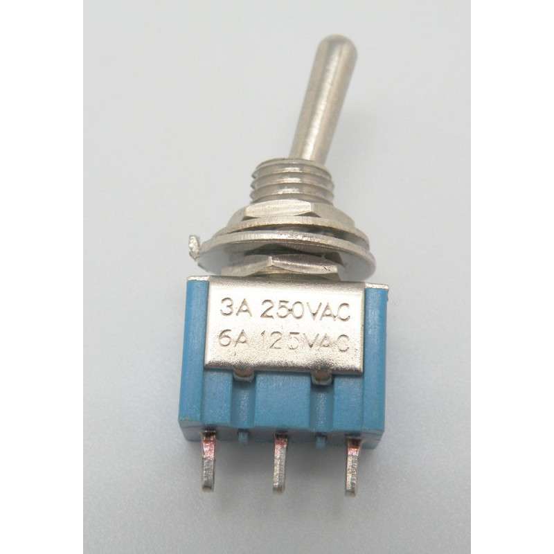 Toggle switch two positions - ON-ON - 250VAC 3A (3-pin) 
