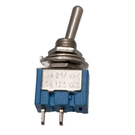 Toggle switch two positions - ON-OFF - 250VAC 3A (2-pin)