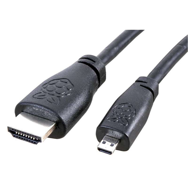 Micro HDMI Cable - HDMI - 1m - Official Raspberry Pi BLACK