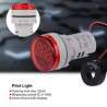Amperímetro Digital LED Redonto Vermelho para Painel (0...100 Amp.)