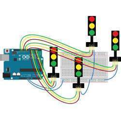 LED traffic light module 10MM 5V FOR ARDUINO Y RASPBERRY