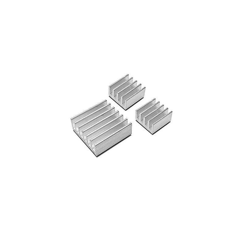 Kit de 3x dissipadores de alumínio para Raspberry Pi 3