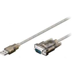 Adaptador / Convertidor USB - RS232 / Serie / 9pin - 1.5m