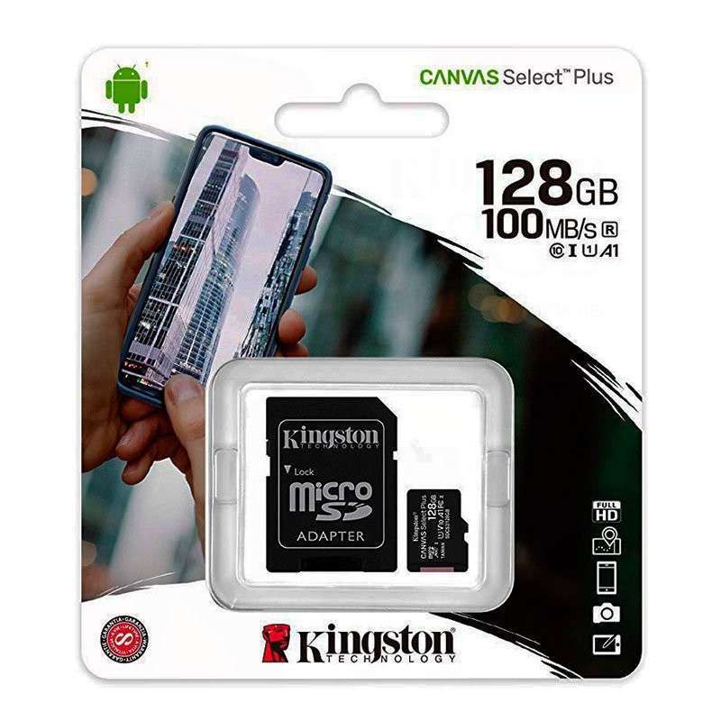 Memory Card 128GB MicroSD SDCS2 100 MB/s (Clase 10) - Kingston