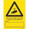 Signaling plate for video surveillance (portuguese) - 200x300mm