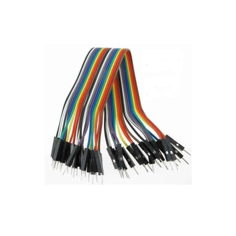Set of 40 Dupont Male-Male connection cables - 200mm
