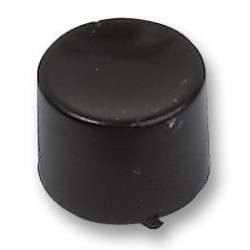 Capa protectora redonda para botões miniatura - 10X7.5MM  - preta - APEM  U482