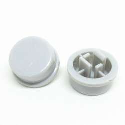 Round protective cover for miniature buttons - 12X12X7.3MM - White