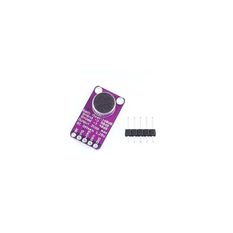 MAX9814 / CMA-4544PF-W AMPLIFIED AGC MICROPHONE MODULE