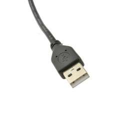 Extensão USB A fêmea - USB A macho com suporte de painel - 30cm