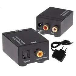 Convertidor de audio digital óptico y SPDIF (Toslink) - analógico