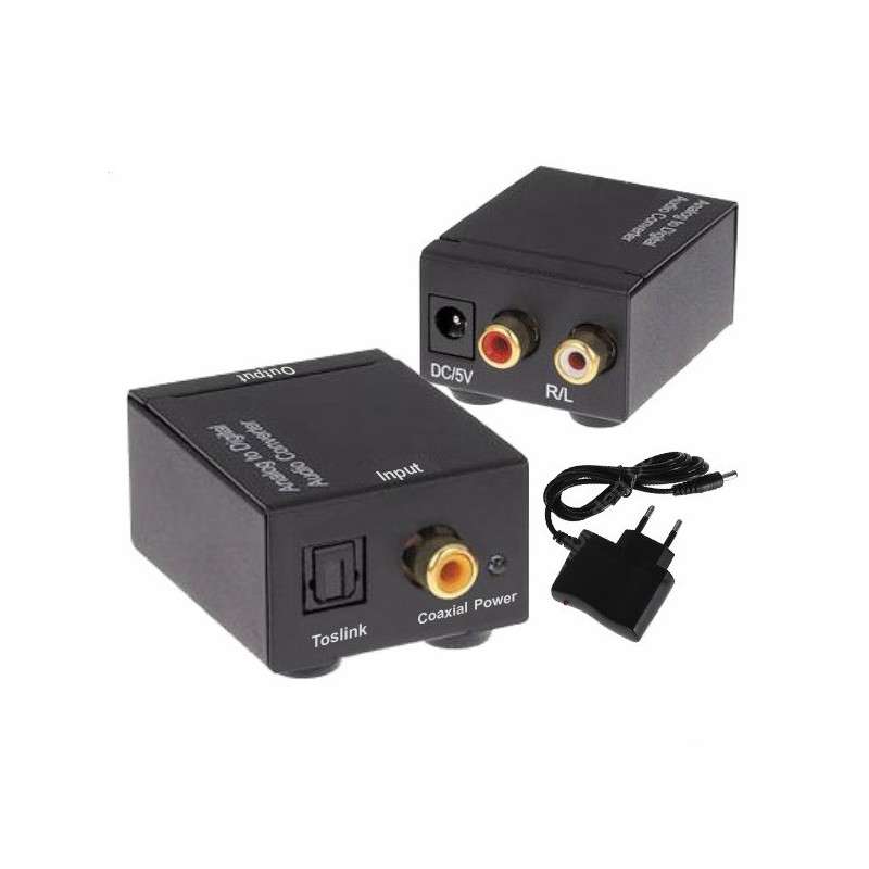 SPDIF and optical digital audio converter (Toslink) - analog