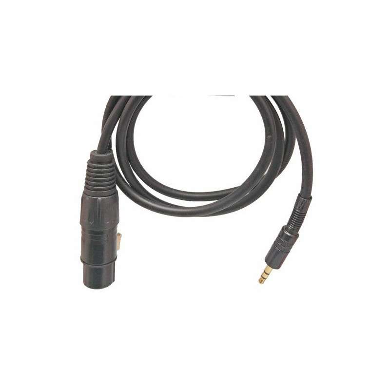XLR female cable 3 pin - Jack 3.5 stereo male 0.5m